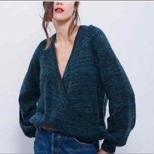Free people cross my ❤️ sweater v neck wrap style